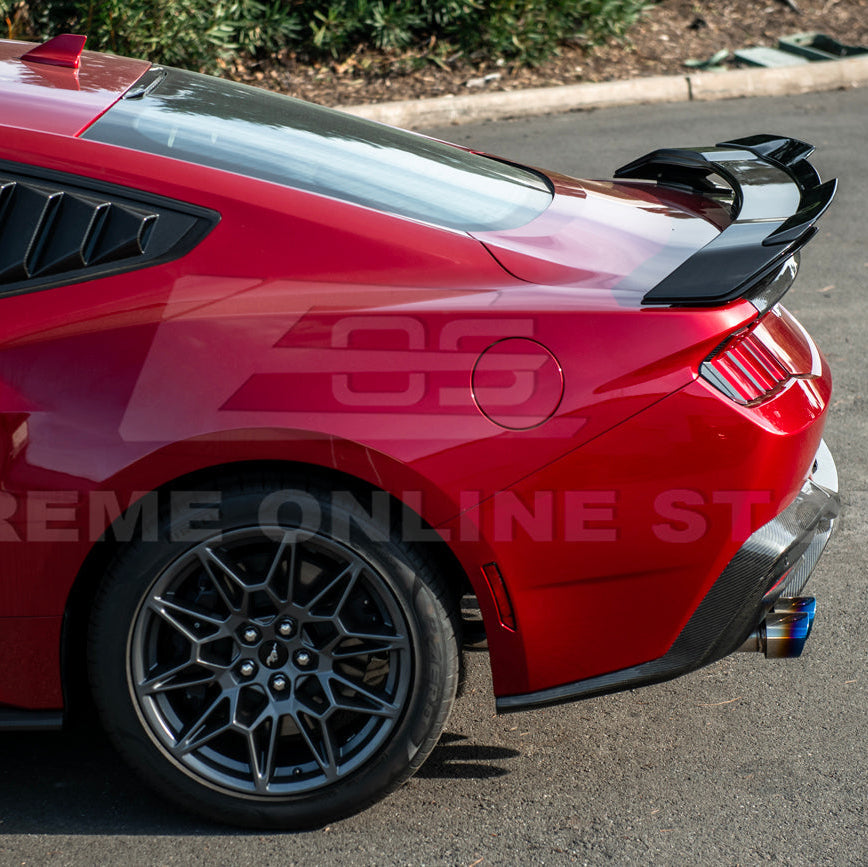 2024-Up Ford Mustang Dark Horse Rear Trunk Wing Gurney Flap Spoiler