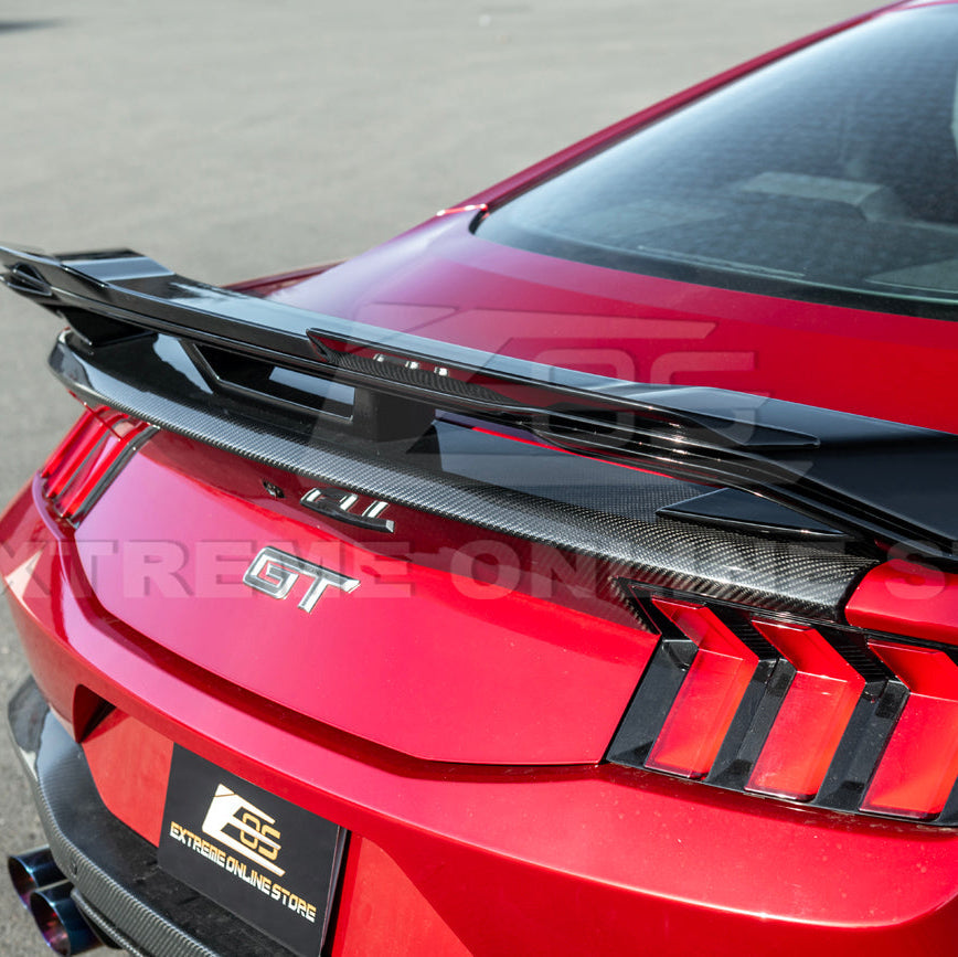 2024-Up Ford Mustang Dark Horse Rear Trunk Wing Gurney Flap Spoiler