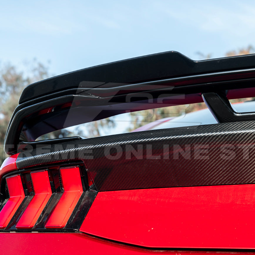 2024-Up Ford Mustang Dark Horse Rear Trunk Wing Gurney Flap Spoiler