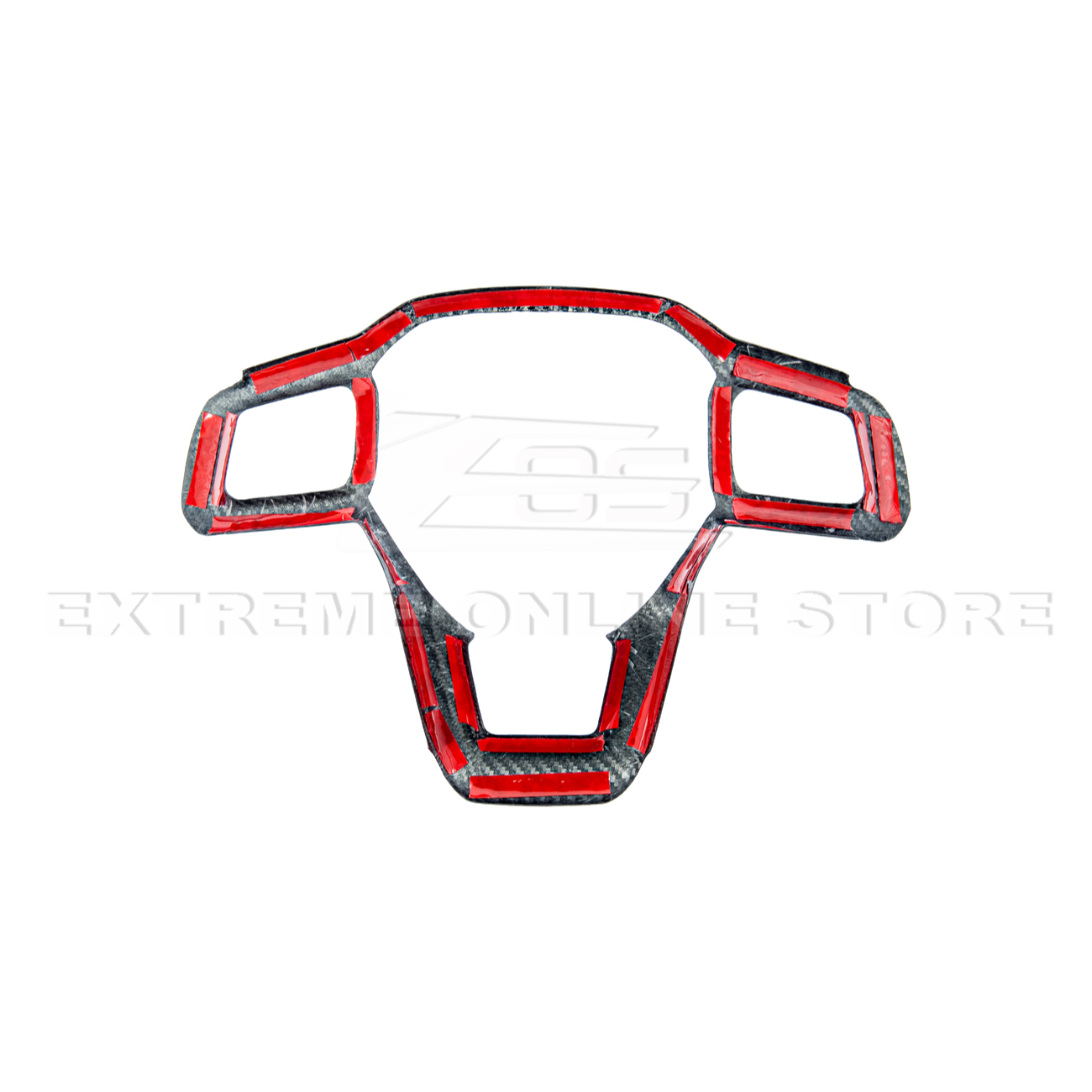 2024-Up Ford Mustang | CARBON FIBER Tape On Steering Wheel Trim Full Cover