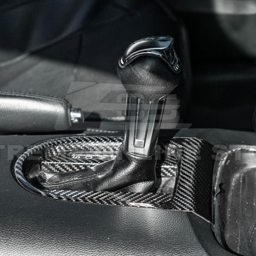 2015-23 Ford Mustang DRY CARBON FIBER Center Gear Shift Panel Trim Cover