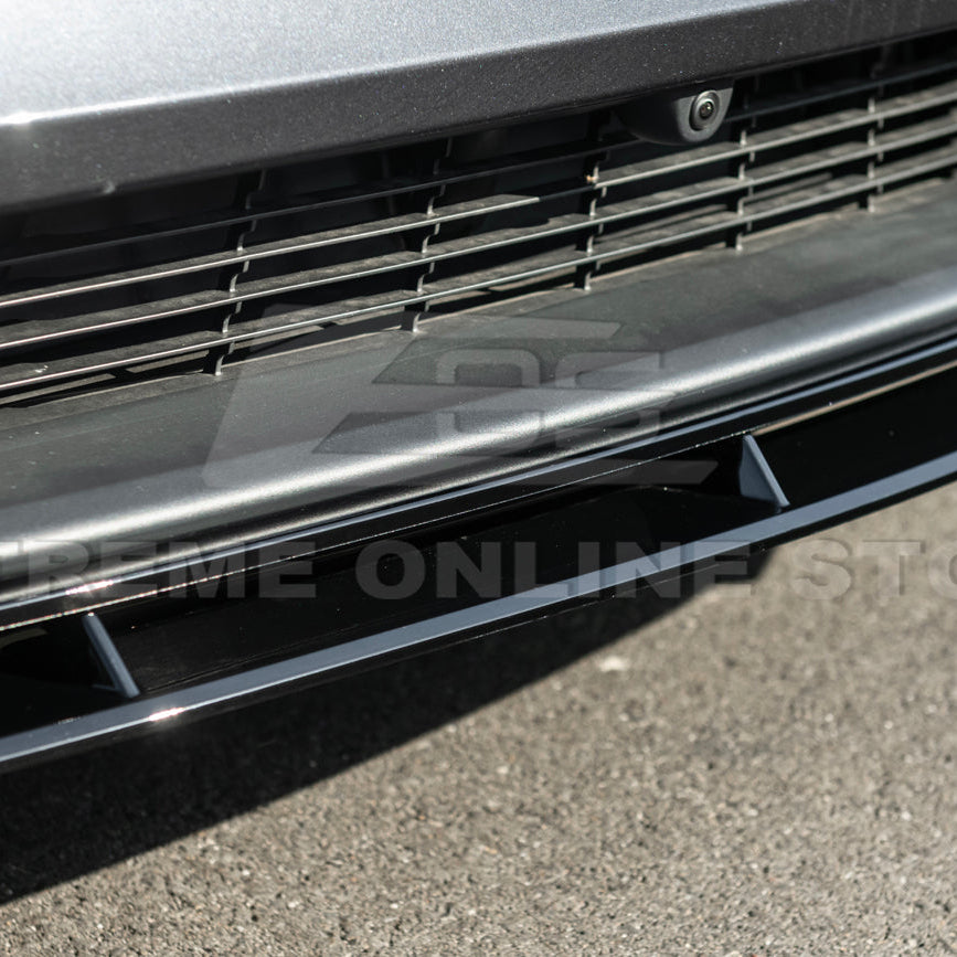 2025-Up Tesla Model Y Track Style 4 Pcs Front Bumper Lip Splitter