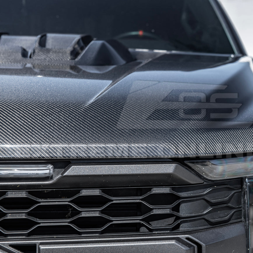 2021-Up F-150 Raptor Carbon Fiber Hood Cover