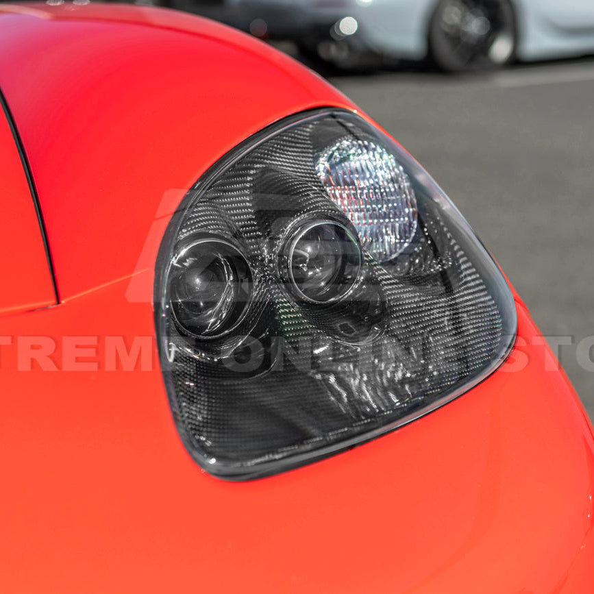2005-13 Corvette C6 Replacment DRY CARBON FIBER Headlights Housing