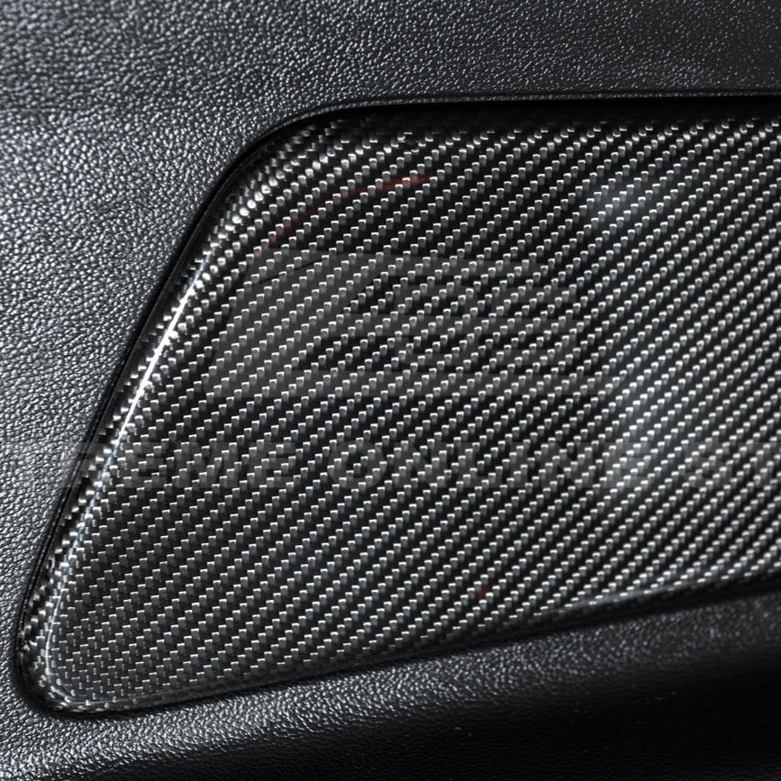 2015-23 Ford Mustang DRY CARBON FIBER Rear Seat Decorative Board Cover