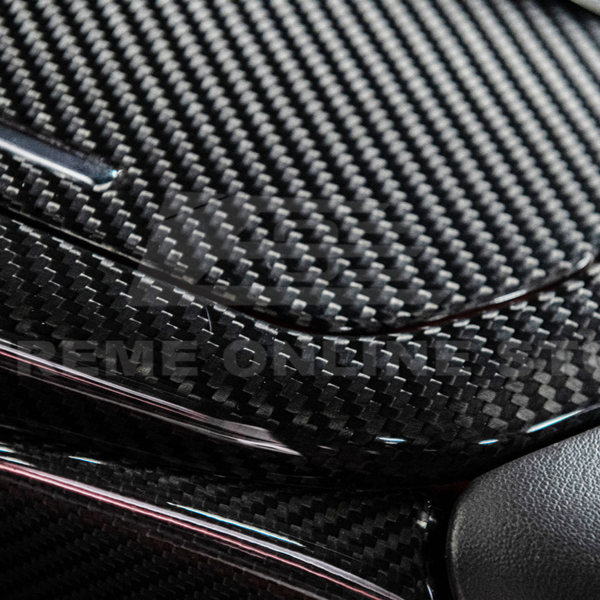 Corvette C8 DRY CARBON FIBER Center Console w/ Switch Trim Cover