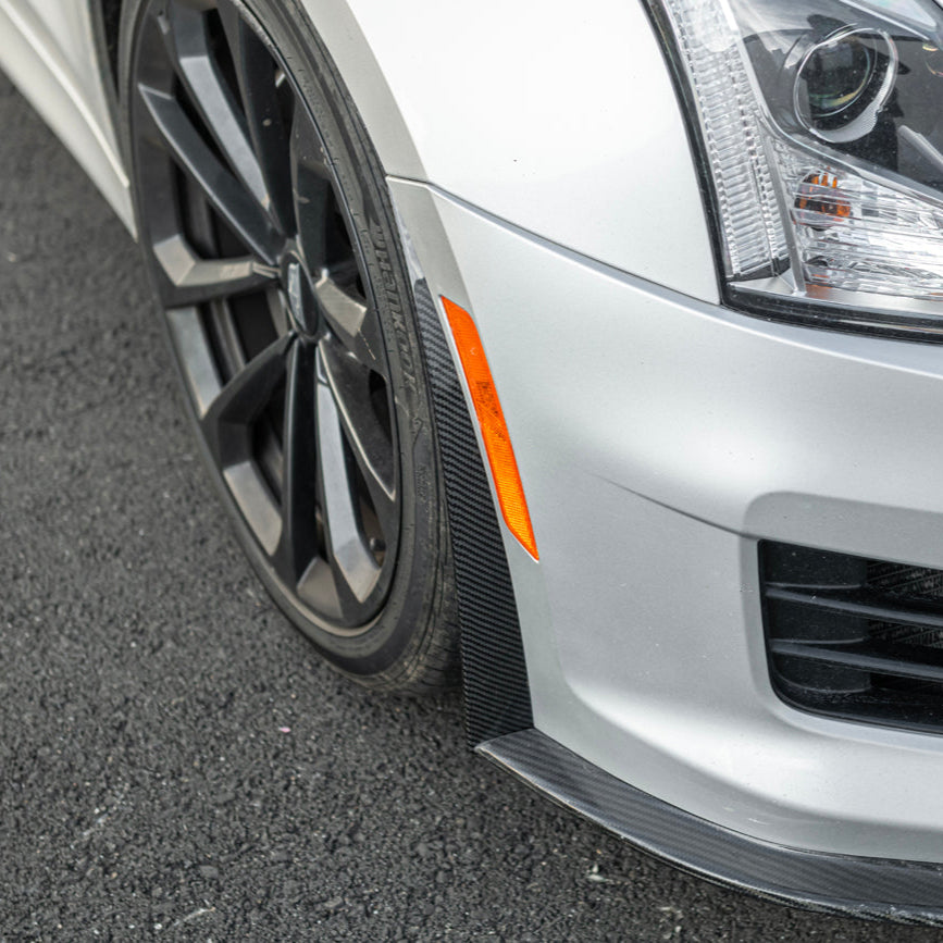 2016-19 Cadillac ATS-V Track Package Dry carbon Fiber Front Lip & Side Wheel Arch