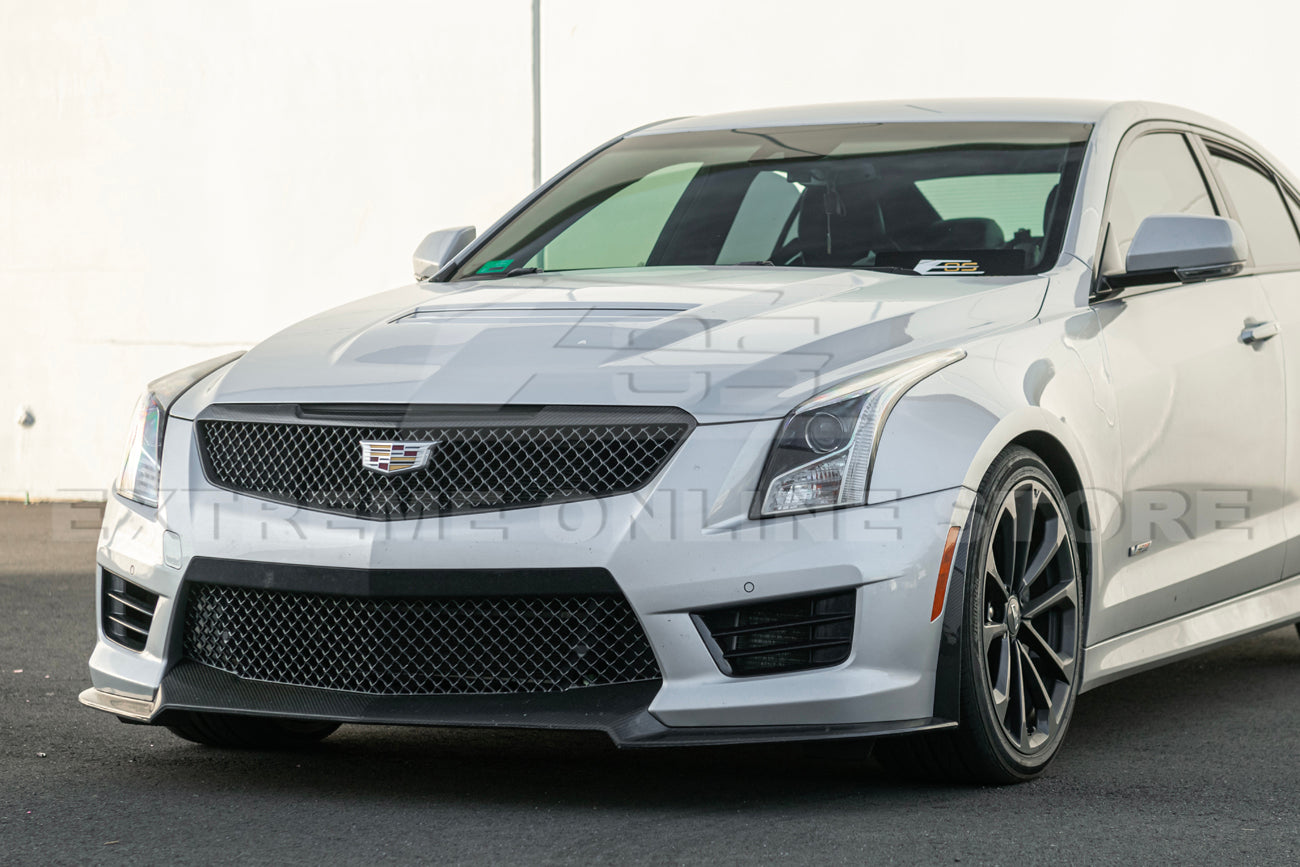 2016-19 Cadillac ATS-V Track Package Dry carbon Fiber Front Lip & Side Wheel Arch