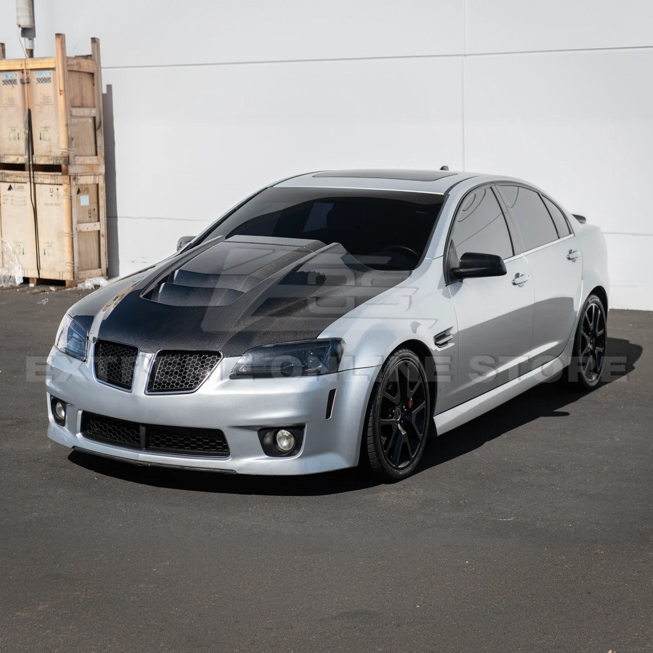 Blemished / Outlet - 2008-09 Pontiac G8 ZR1 CARBON FIBER Front Bumper Hood Vented Cover