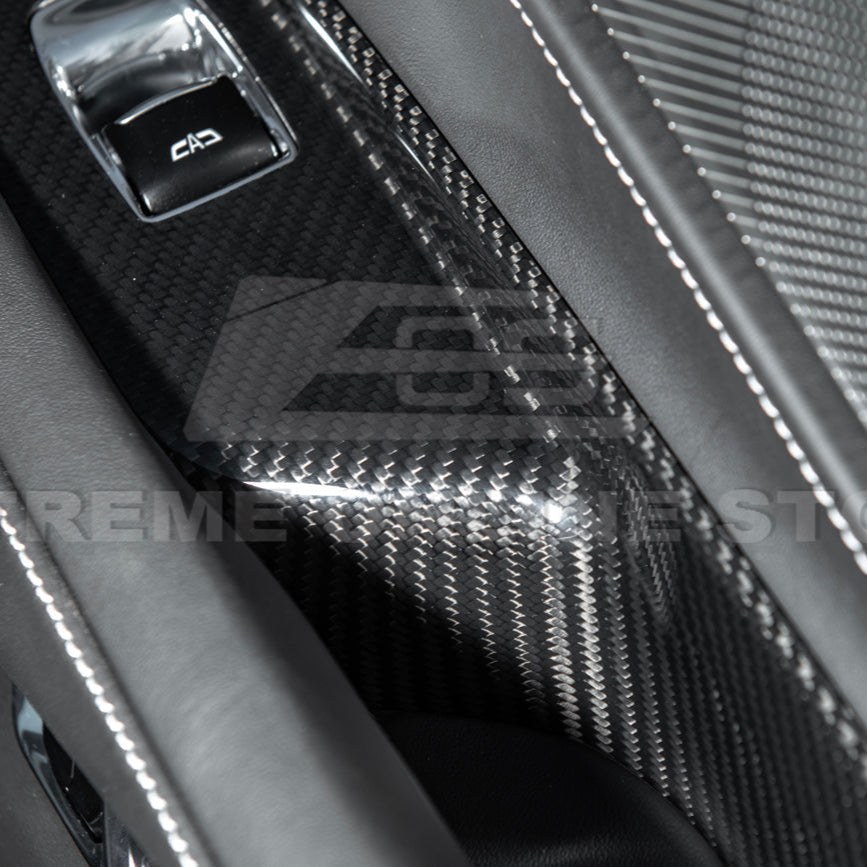 Corvette C8 Coupe DRY CARBON FIBER Side Window Switch Control Panel Cover