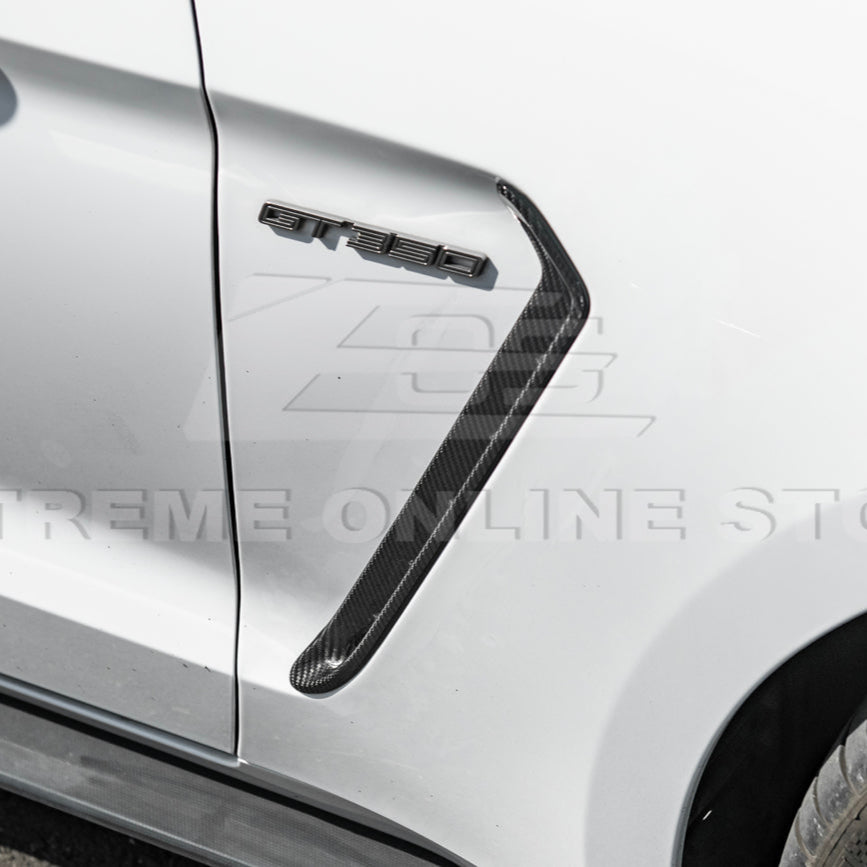 2015-20 Ford Mustang DRY Carbon Fiber Front Side Fender Vent Cover