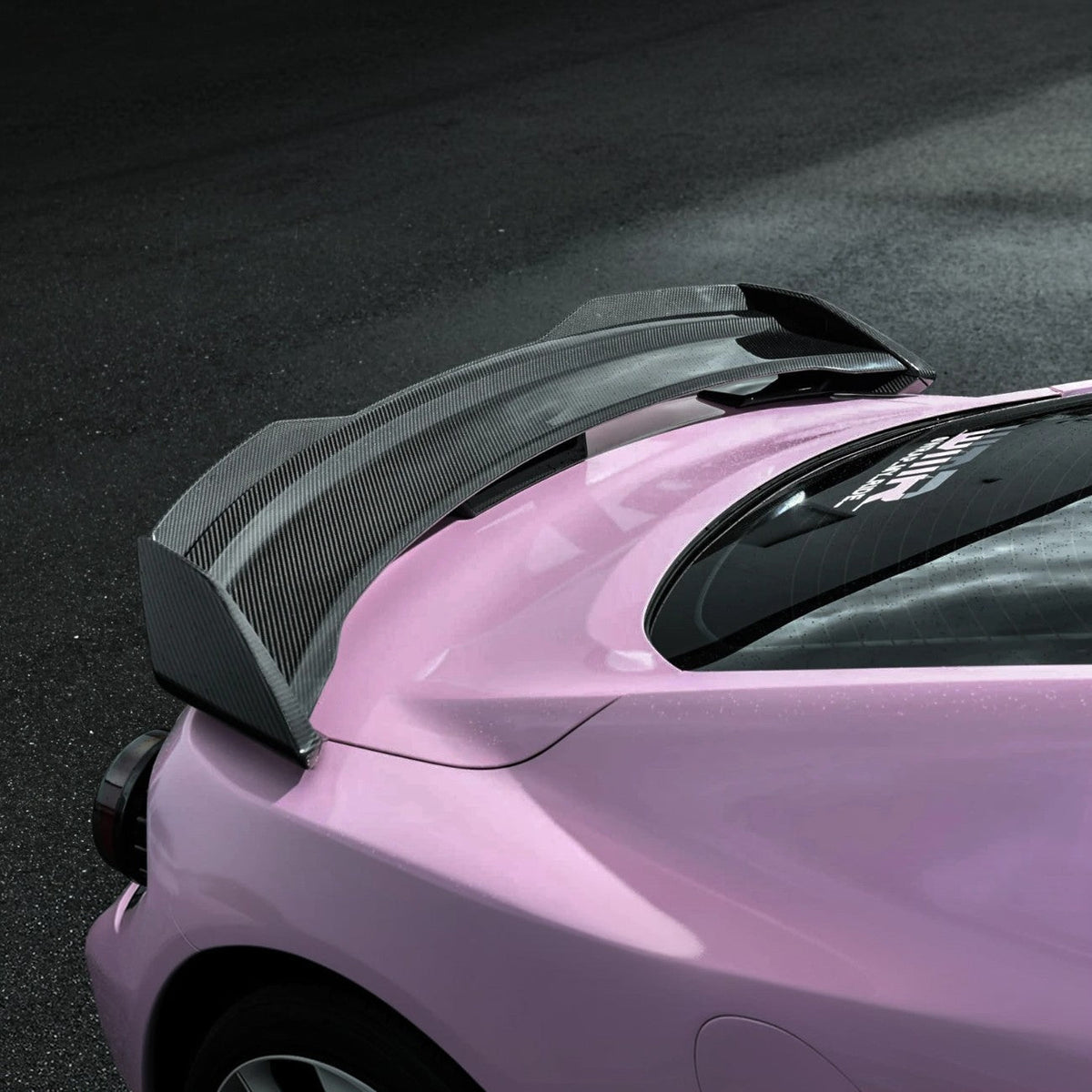 2015-2023 Mustang | Dark Horse Style Carbon Fiber Rear Wickerbill Spoiler