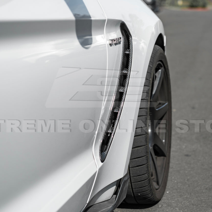 2015-20 Ford Mustang DRY Carbon Fiber Front Side Fender Vent Cover