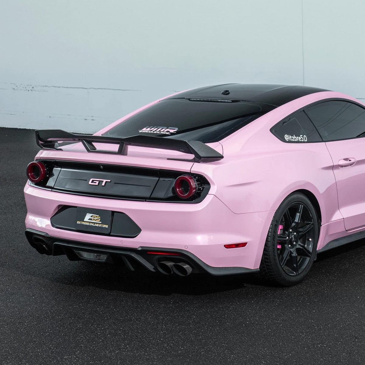 2015-2023 Mustang | Dark Horse Style Carbon Fiber Rear Wickerbill Spoiler