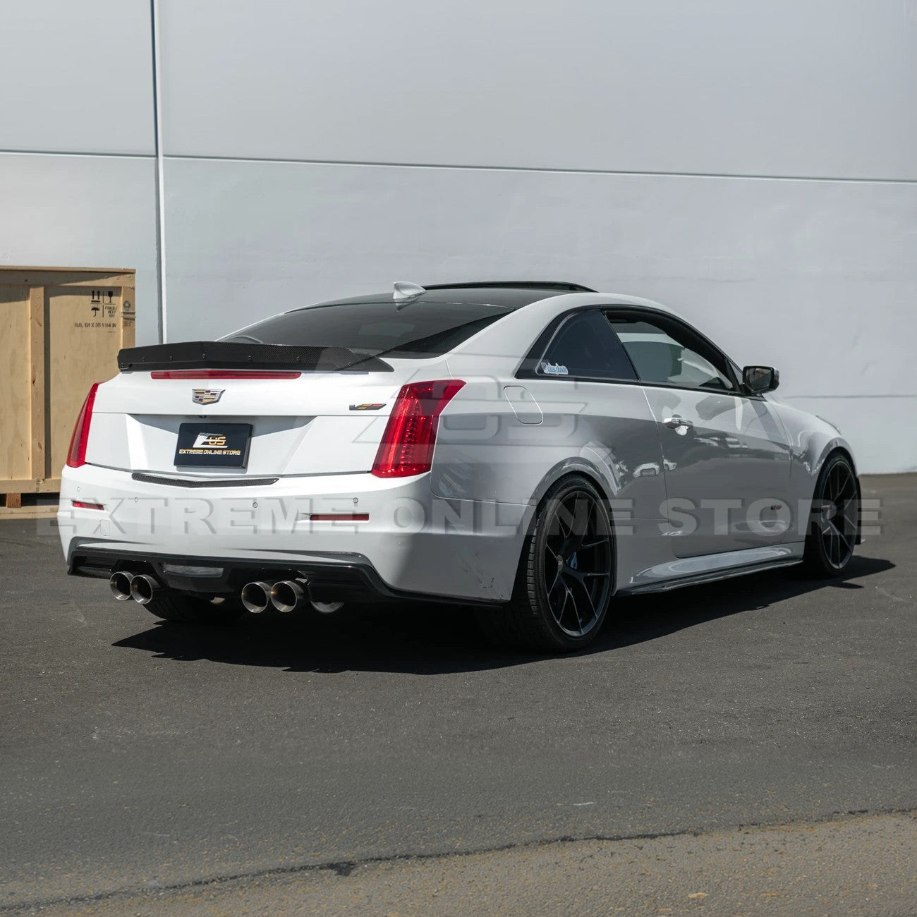 2015-19 Cadillac ATS ATS-V Coupe DRY CARBON FIBER Rear Trunk Applique Insert Trim