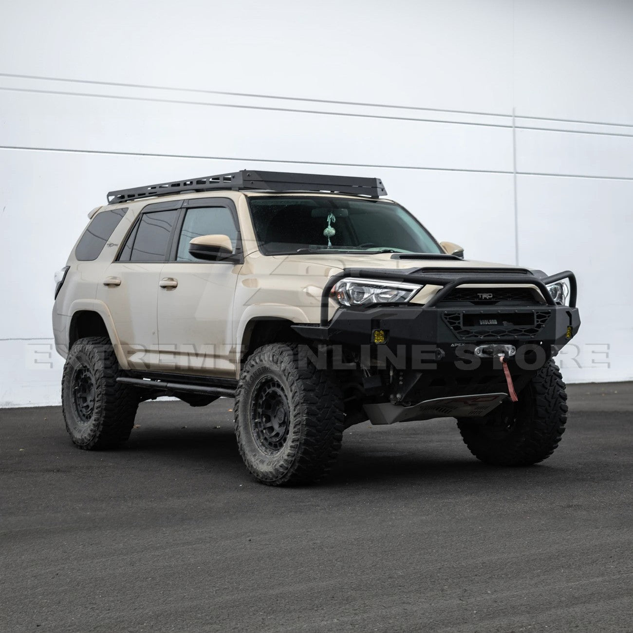 2010-24 Toyota 4Runner V2 Carbon Steel Black Top Roof Rack Cargo Carrier