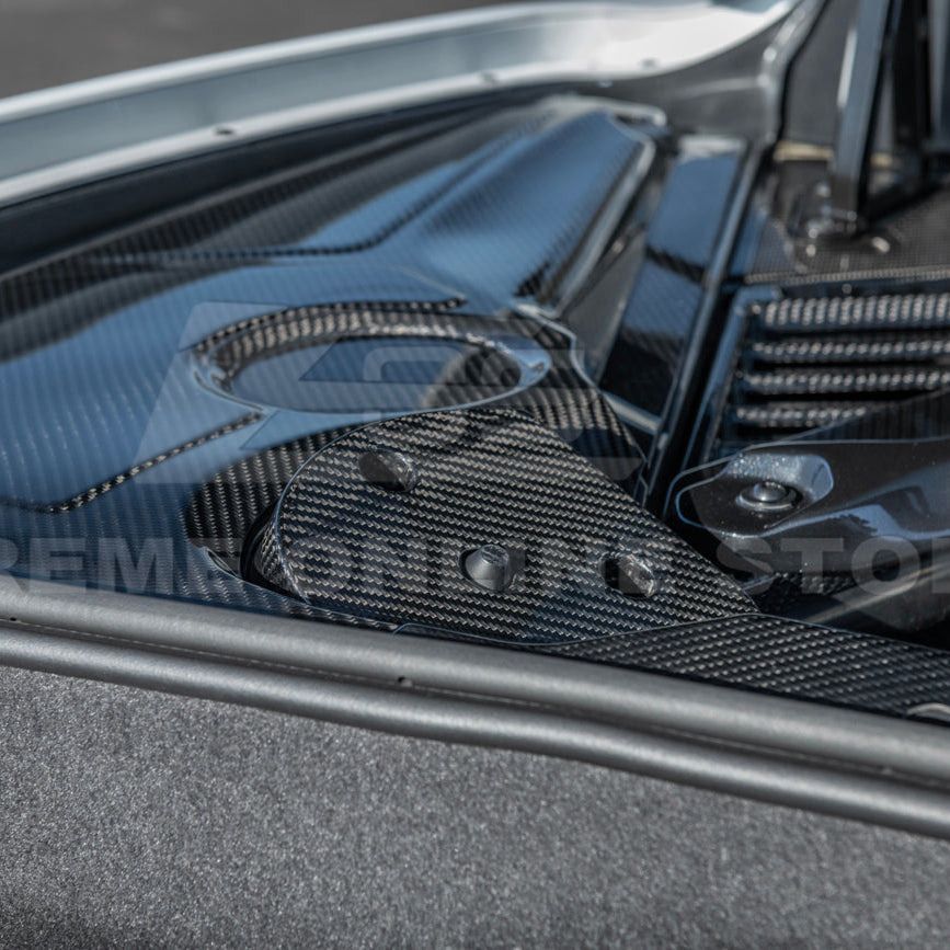 Chevrolet Corvette C8 DRY CARBON FIBER Engine Bay Struct Covers
