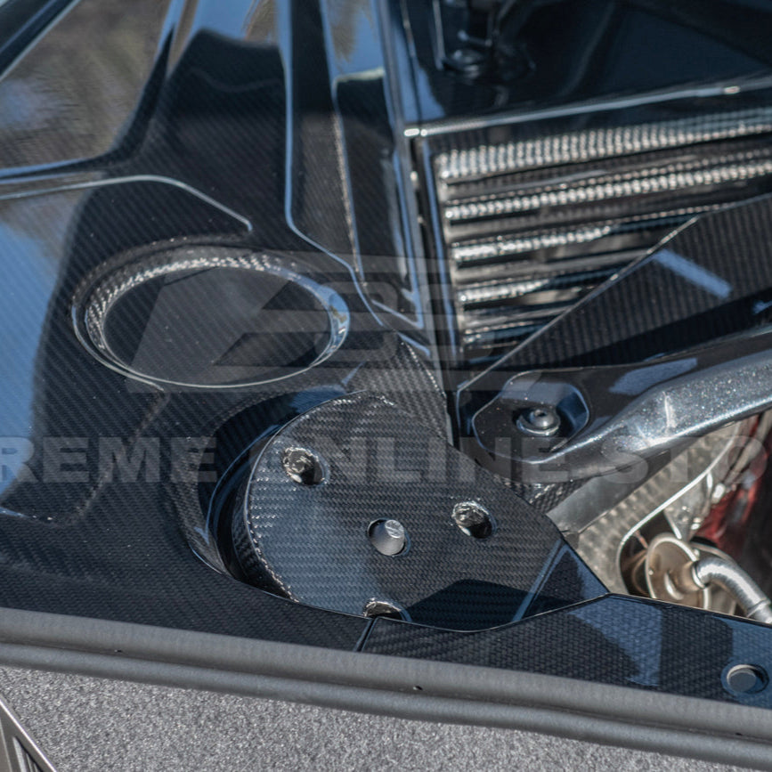 Chevrolet Corvette C8 DRY CARBON FIBER Engine Bay Struct Covers