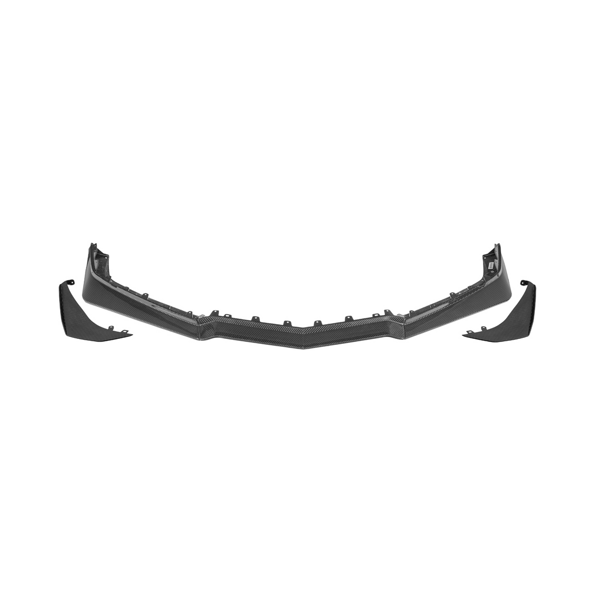 2023-Present Corvette C8 Z06 / E-Ray | Z07 Extended DRY CARBON FIBER Front Lip Splitter & No-Drill Canards
