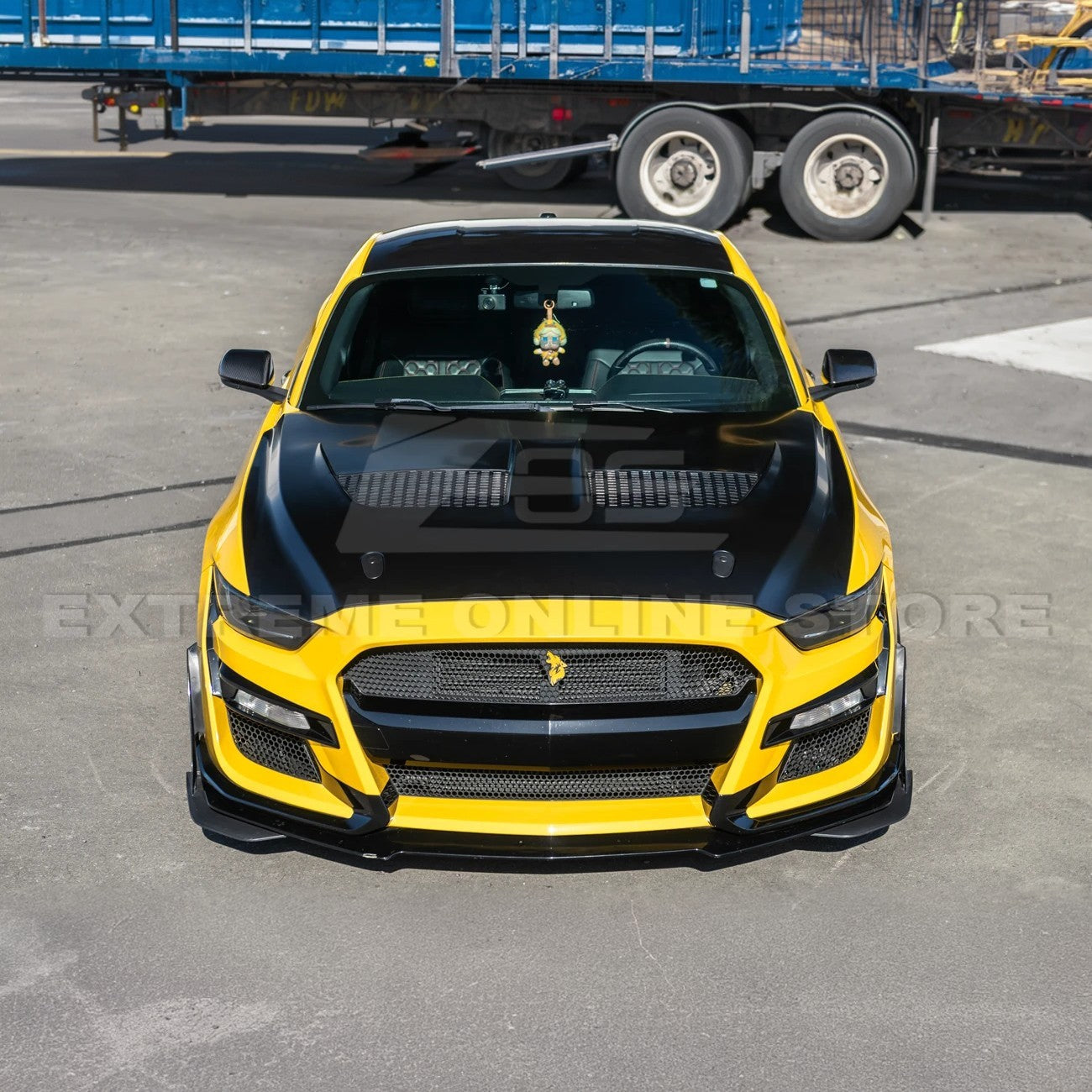 2015-17 Ford Mustang | S650 GTD Style Aluminum Front Hood Vented Cover