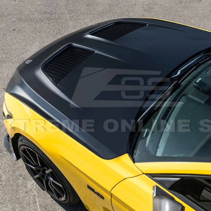 2015-17 Ford Mustang | S650 GTD Style Aluminum Front Hood Vented Cover