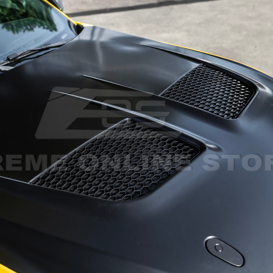 2015-17 Ford Mustang | S650 GTD Style Aluminum Front Hood Vented Cover