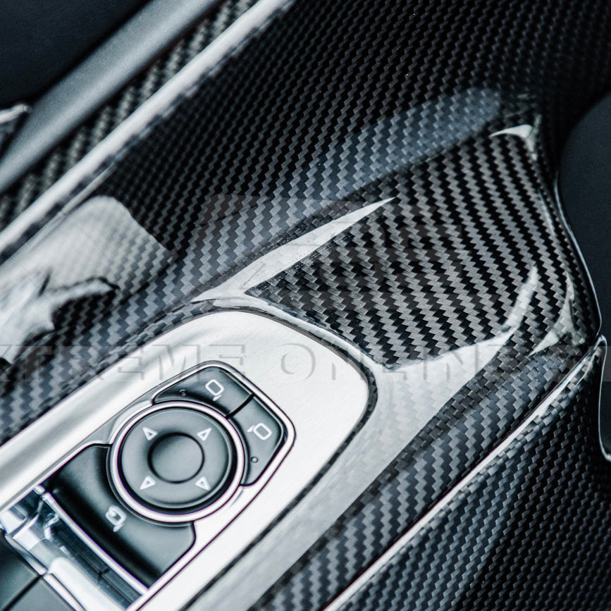 Corvette C8 DRY CARBON FIBER Window Switch Trim & Pillar Panel Cover