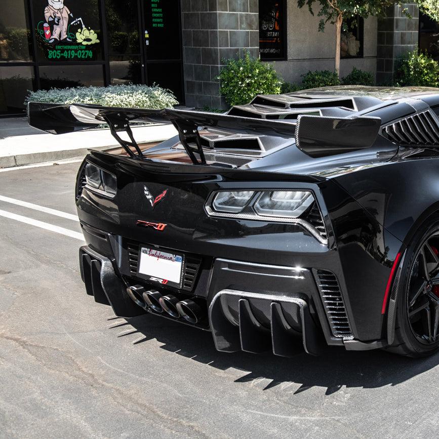Blemished / Outlet - Corvette C7 ZR1 DRY Carbon Fiber Rear Wing Spoiler
