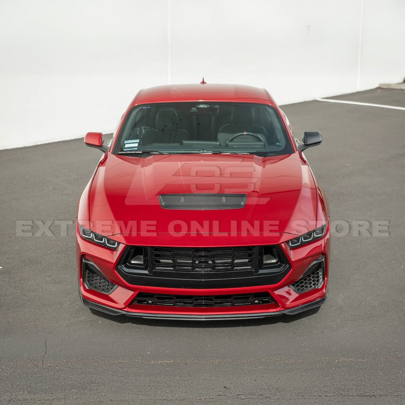2024-Up Ford Mustang EOS Performance Dry CARbon Fiber Front Hood Vent Insert Cover