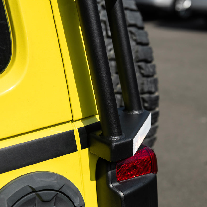 2018-Up Jeep Wrangler JL Carbon Steel Black Roof Rack Side Access Ladder