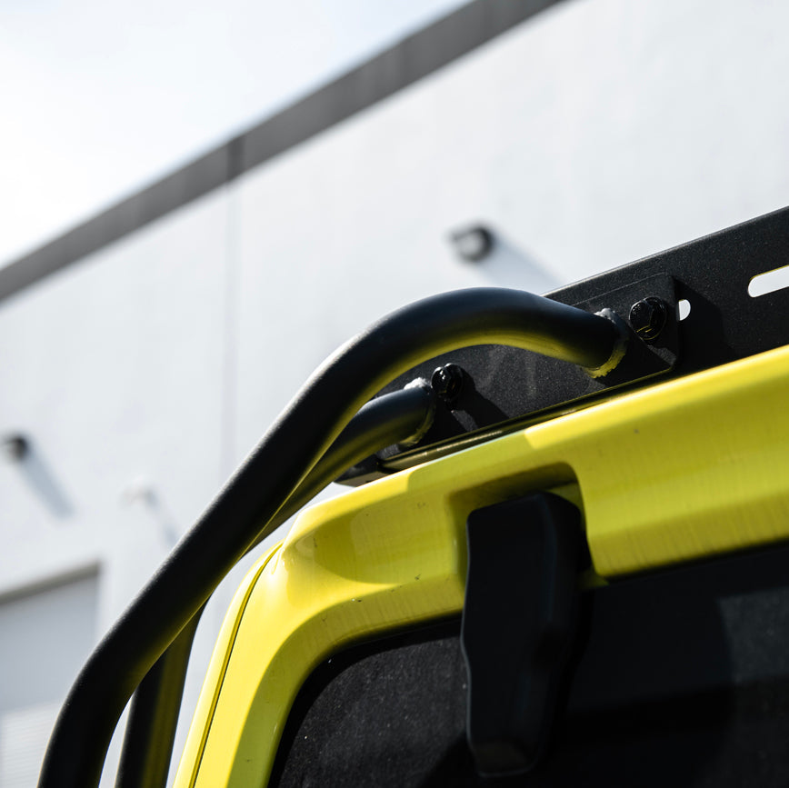 2018-Up Jeep Wrangler JL Carbon Steel Black Roof Rack Side Access Ladder