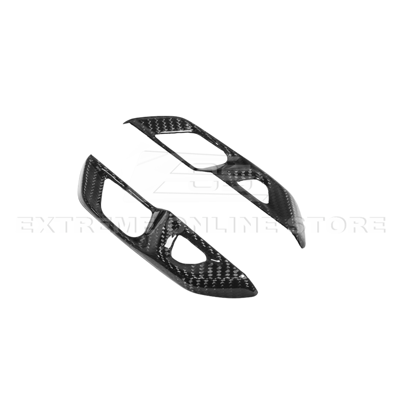 Corvette C8 DRY CARBON FIBER Door Control Button Cover