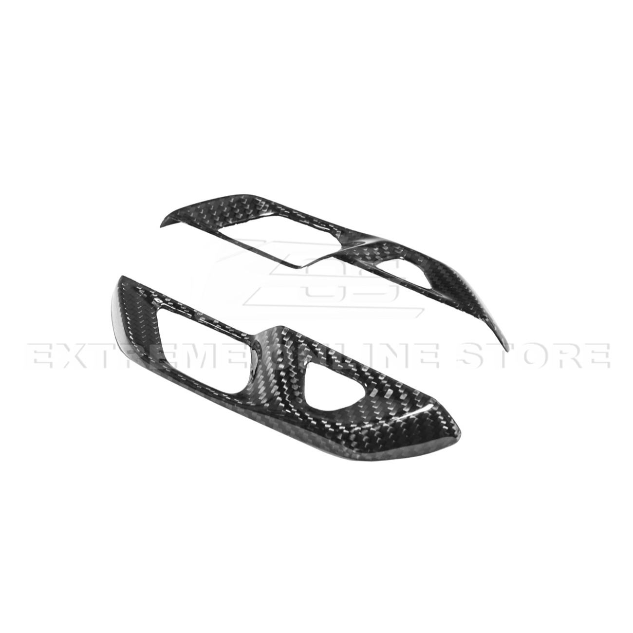 Corvette C8 DRY CARBON FIBER Door Control Button Cover
