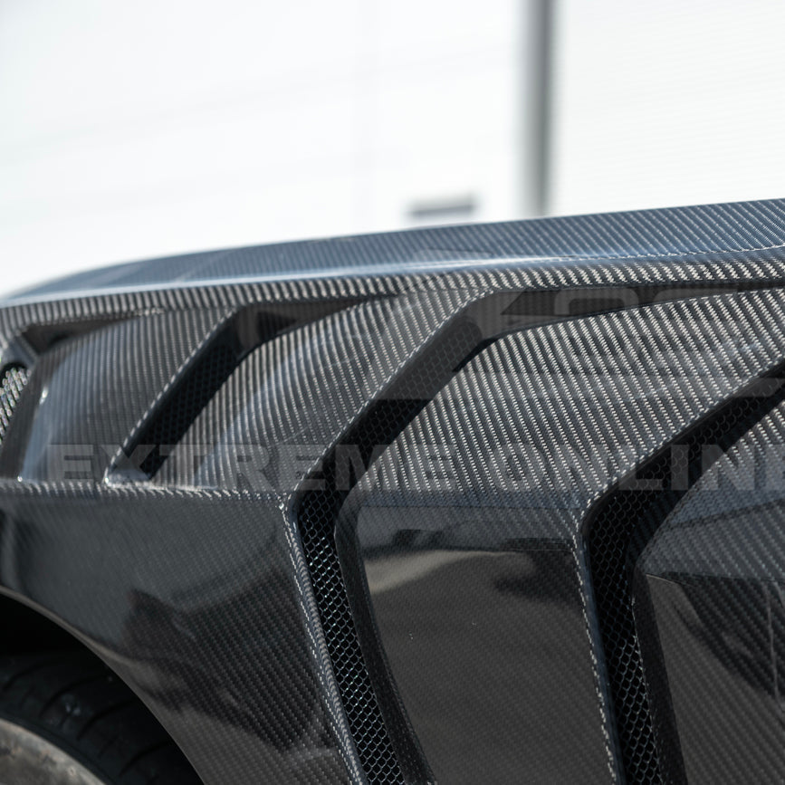 2024-Up Ford Mustang S650 GTD Style Carbon Fiber Front Side Vented Fenders