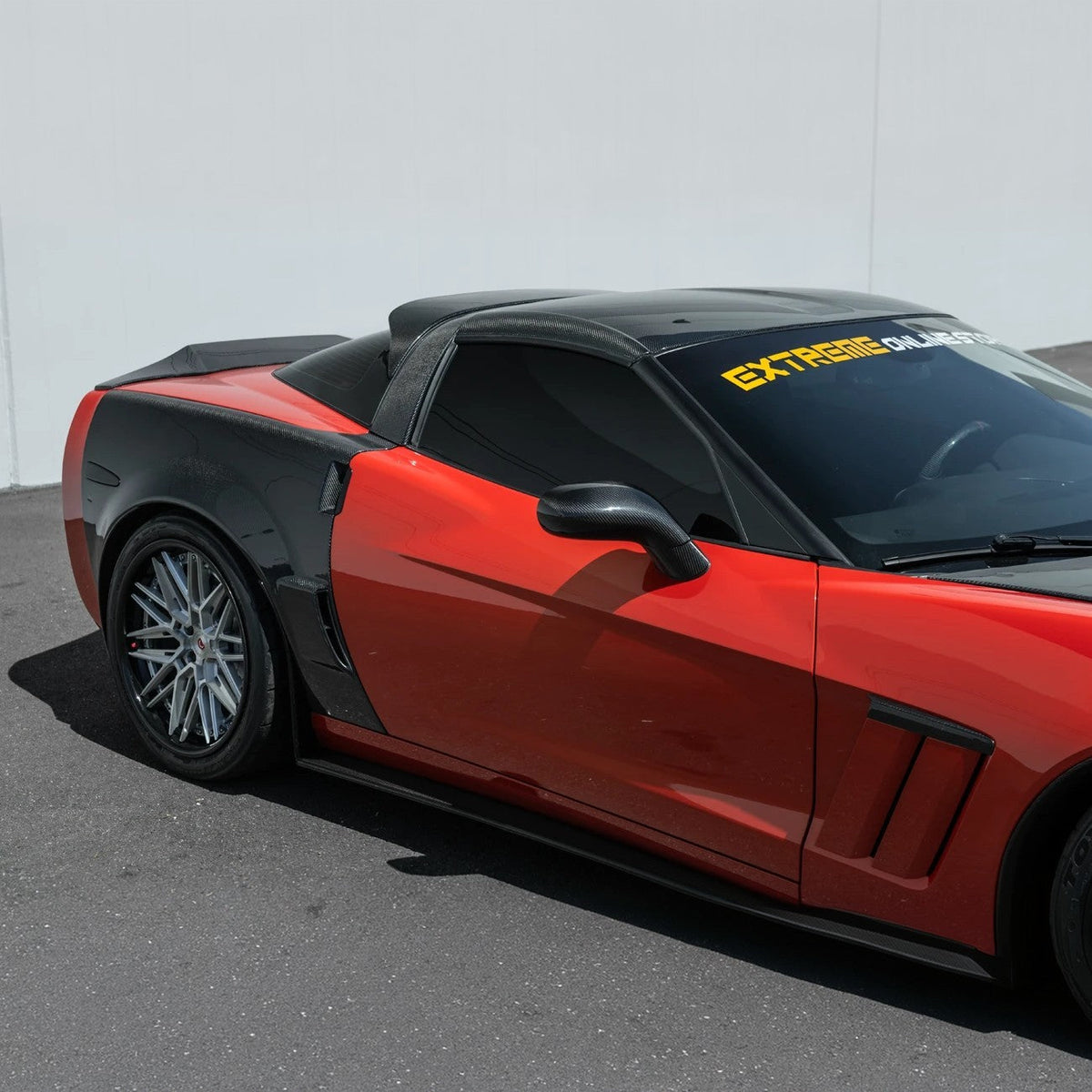 2005-2013 Corvette C6 | Dry Carbon Fiber Side Mirror Covers (4 Pieces)