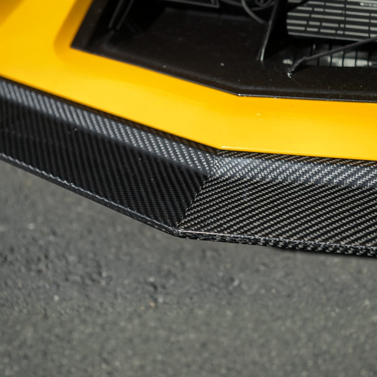 2023-Present Corvette C8 Z06 / E-Ray | Z07 Extended DRY CARBON FIBER Front Lip Splitter & No-Drill Canards