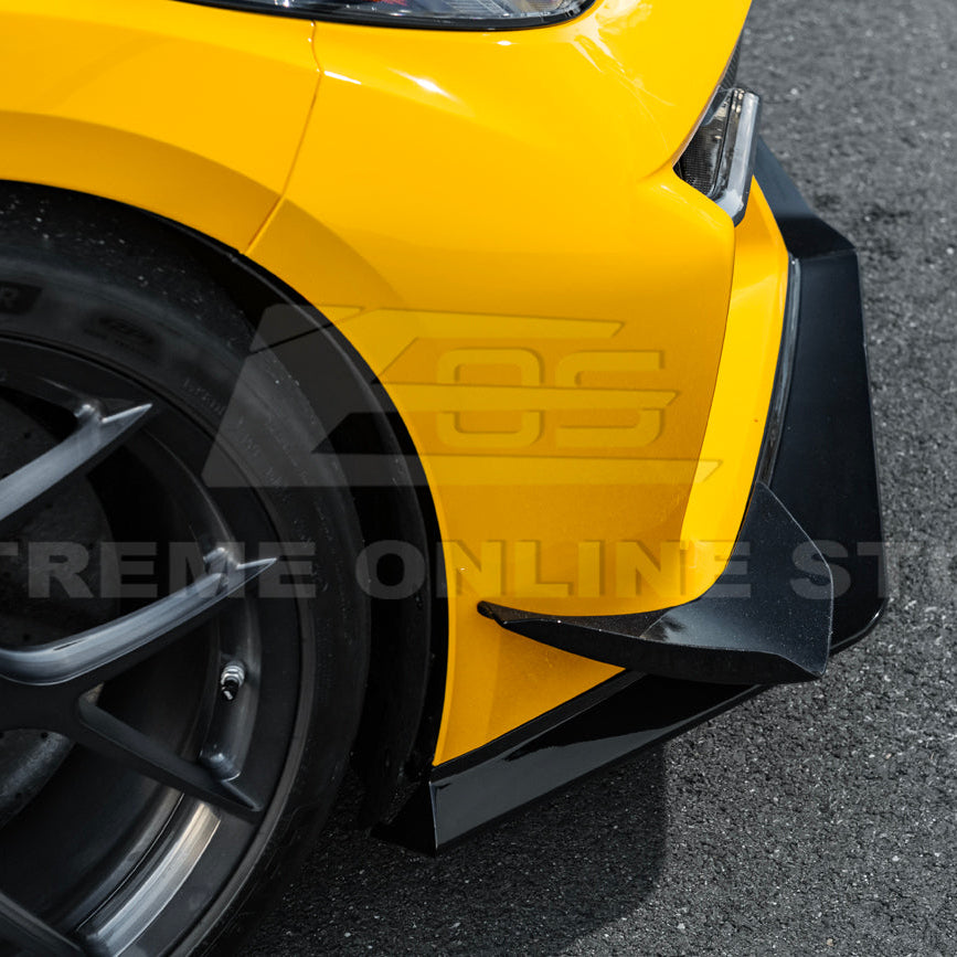 Corvette C8 Z06 / E-Ray DRY CARBON FIBER Front Splitter & Canards [Z07 Extended Package]