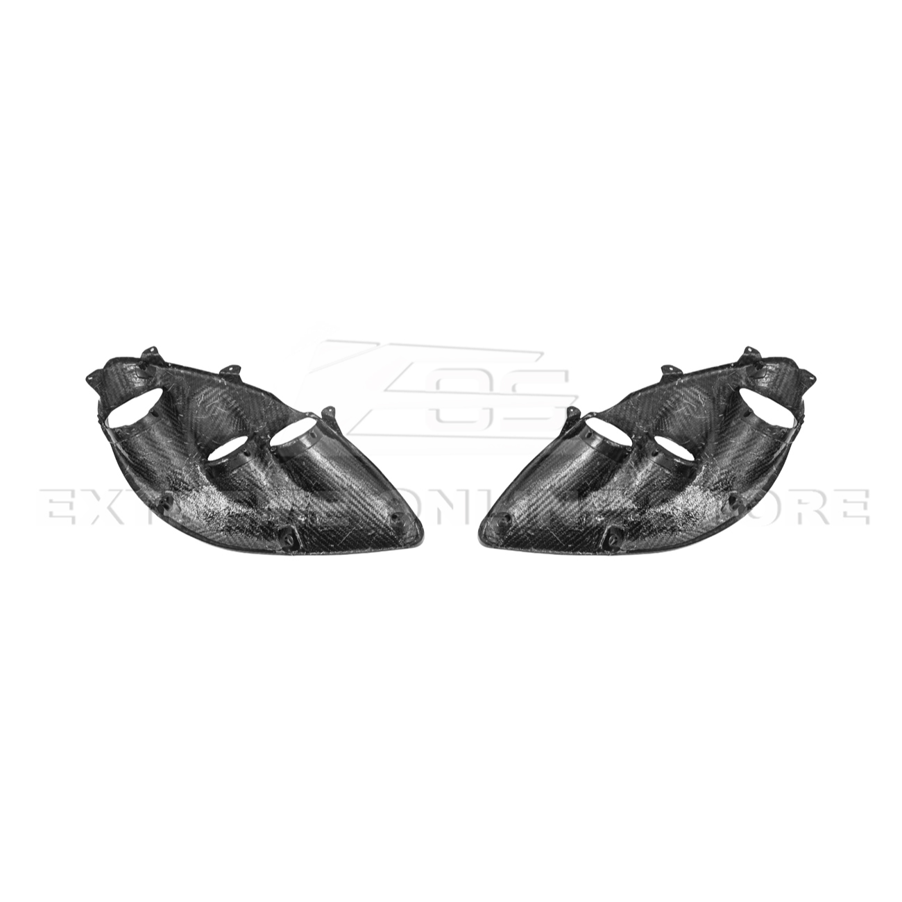 2005-13 Corvette C6 Replacment DRY CARBON FIBER Headlights Housing