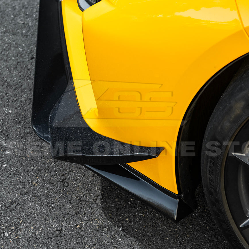 Corvette C8 Z06 / E-Ray DRY CARBON FIBER Front Splitter & Canards [Z07 Extended Package]