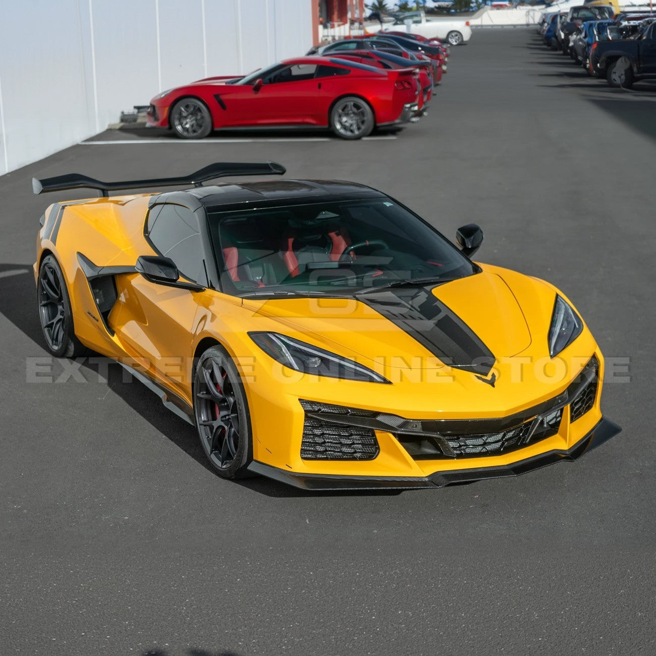 Corvette C8 Z06 / E-Ray DRY CARBON FIBER Front Splitter [Z07 Extended Package]