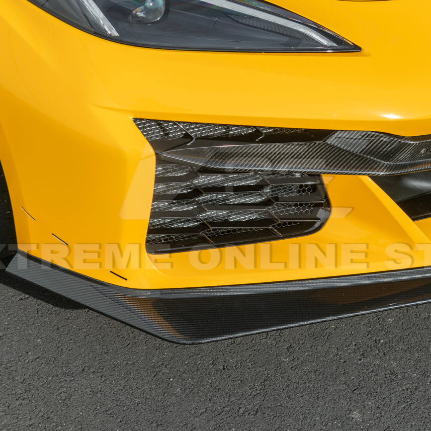 Corvette C8 Z06 / E-Ray DRY CARBON FIBER Front Splitter [Z07 Extended Package]