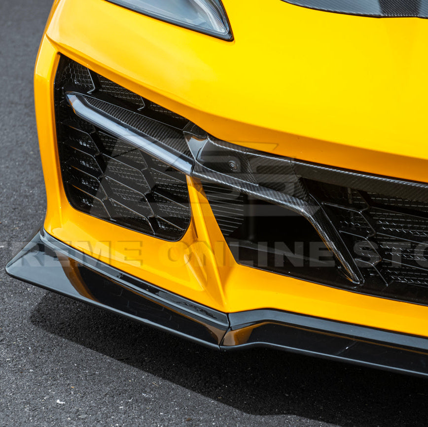 Corvette C8 Z06 / E-Ray DRY CARBON FIBER Front Splitter [Z07 Extended Package]