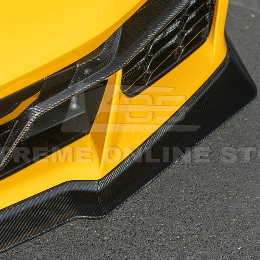 Corvette C8 Z06 / E-Ray DRY CARBON FIBER Front Splitter [Z07 Extended Package]