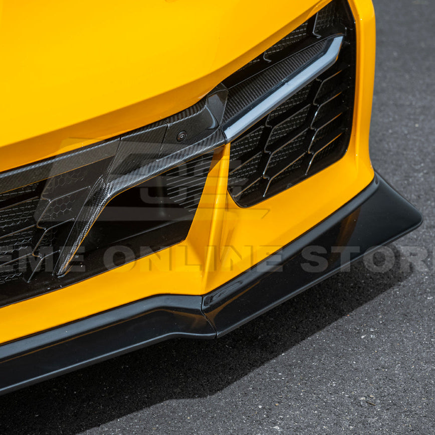 Corvette C8 Z06 / E-Ray DRY CARBON FIBER Front Splitter [Z07 Extended Package]