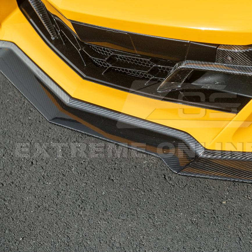 Corvette C8 Z06 / E-Ray DRY CARBON FIBER Front Splitter [Z07 Extended Package]
