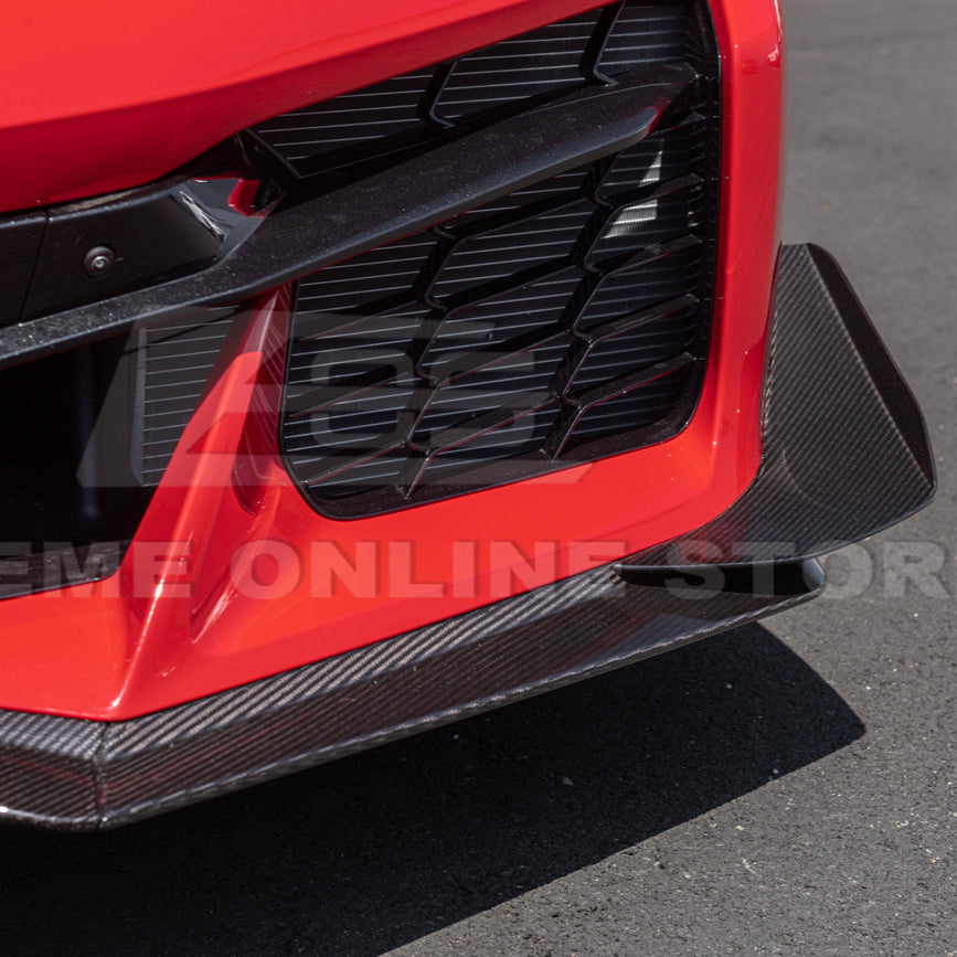 Corvette C8 Z06 / E-Ray DRY CARBON FIBER Front Splitter [Z07 Package]