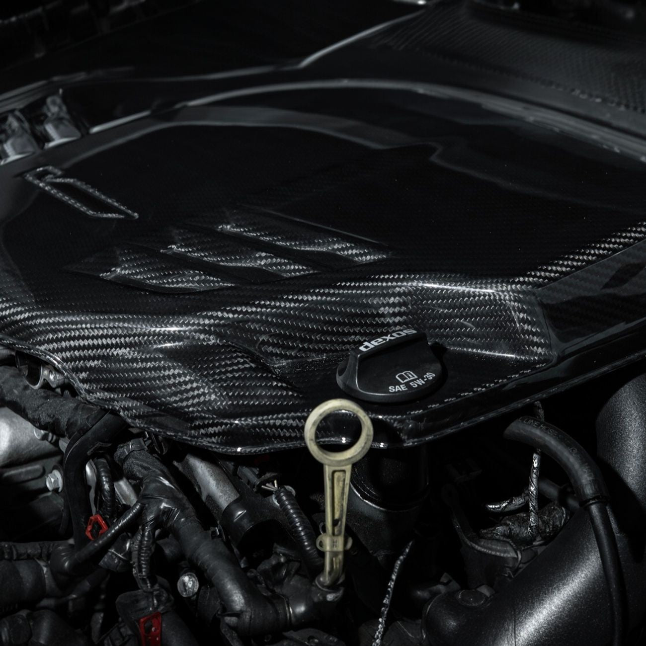 2022-Up Cadillac CT5-V Blackwing Dry Carbon Fiber Front Bumper Engine Cover
