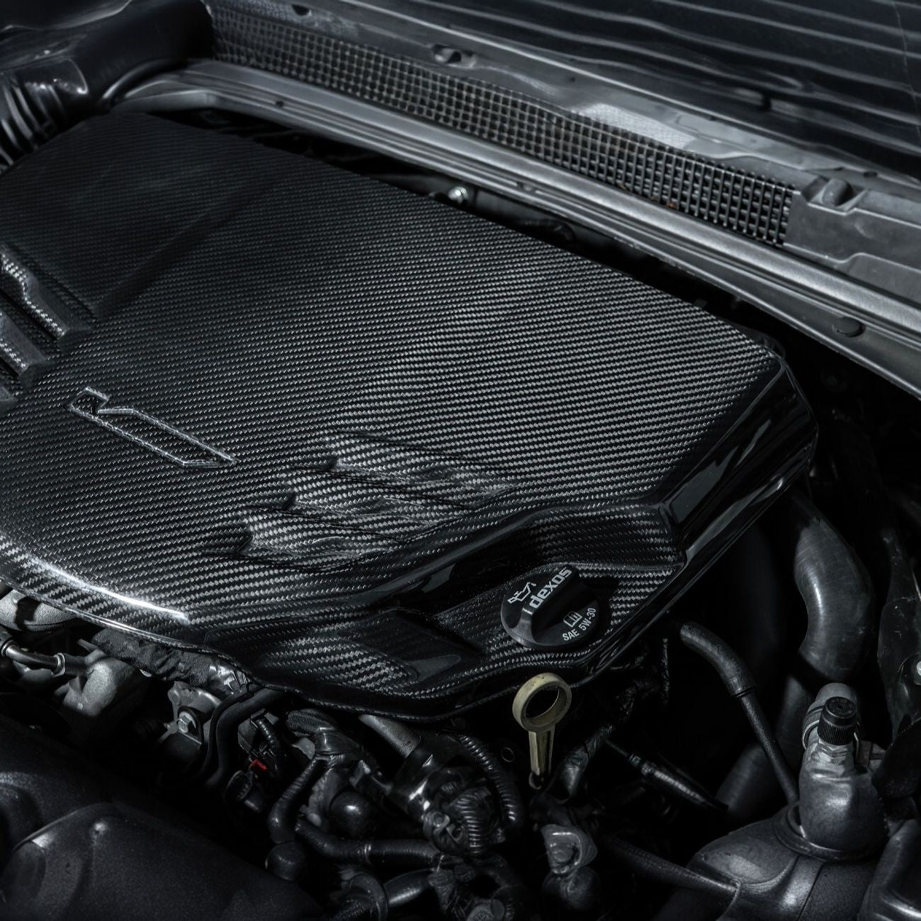 2022-Up Cadillac CT5-V Blackwing Dry Carbon Fiber Front Bumper Engine Cover