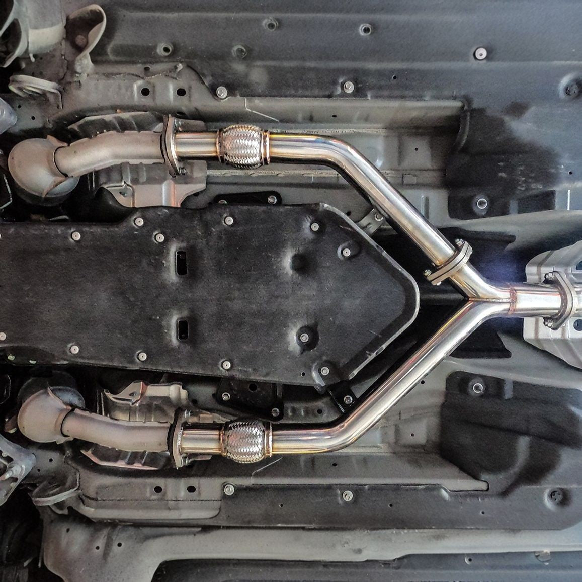 2017-Up Infiniti Q50 Full Cat-Back Dual Tips Exhaust Kit