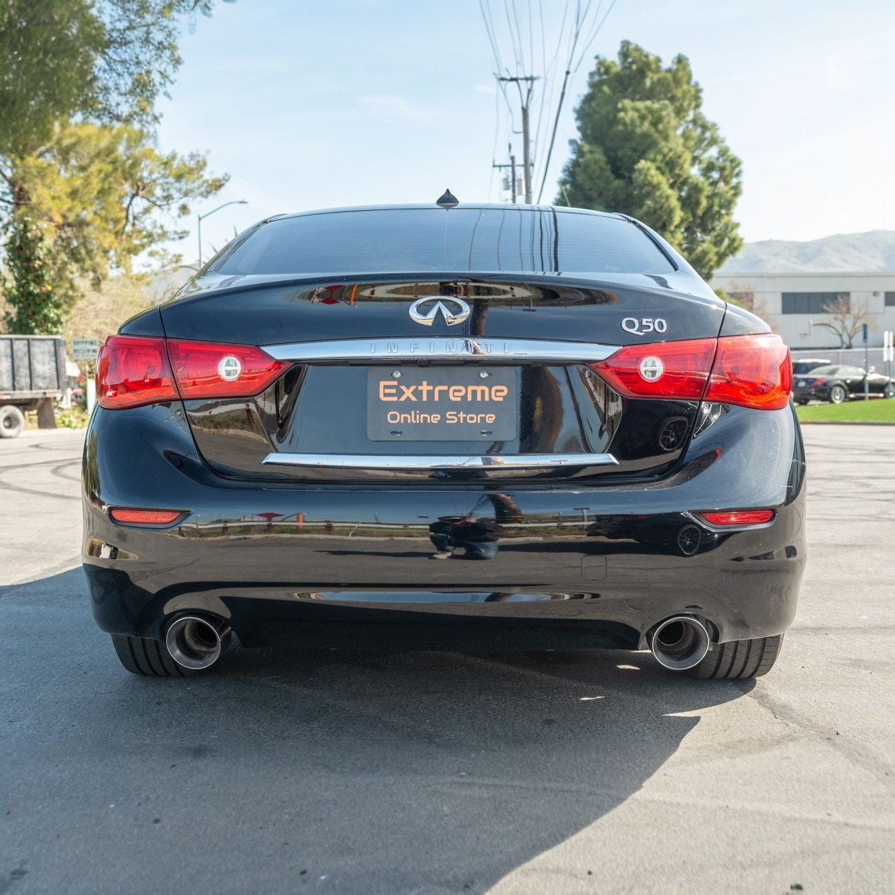 2017-Up Infiniti Q50 Full Cat-Back Dual Tips Exhaust Kit